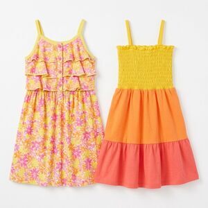 Jona Michelle & Epic Threads Girls Summer Dresses Lot of 2 Floral Smocked Size 5